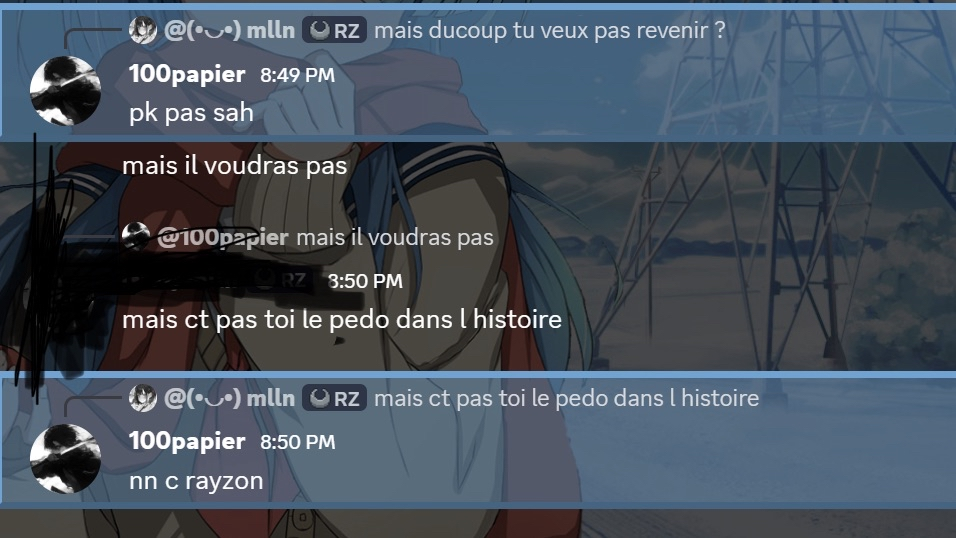 Accusation pedo serveur